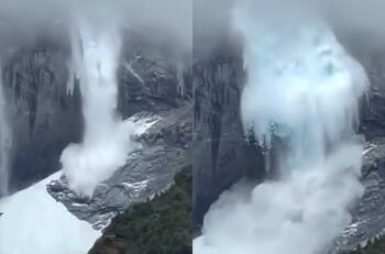VIDEO I Impactante desprendimiento de glaciar en el Parque Nacional Queulat