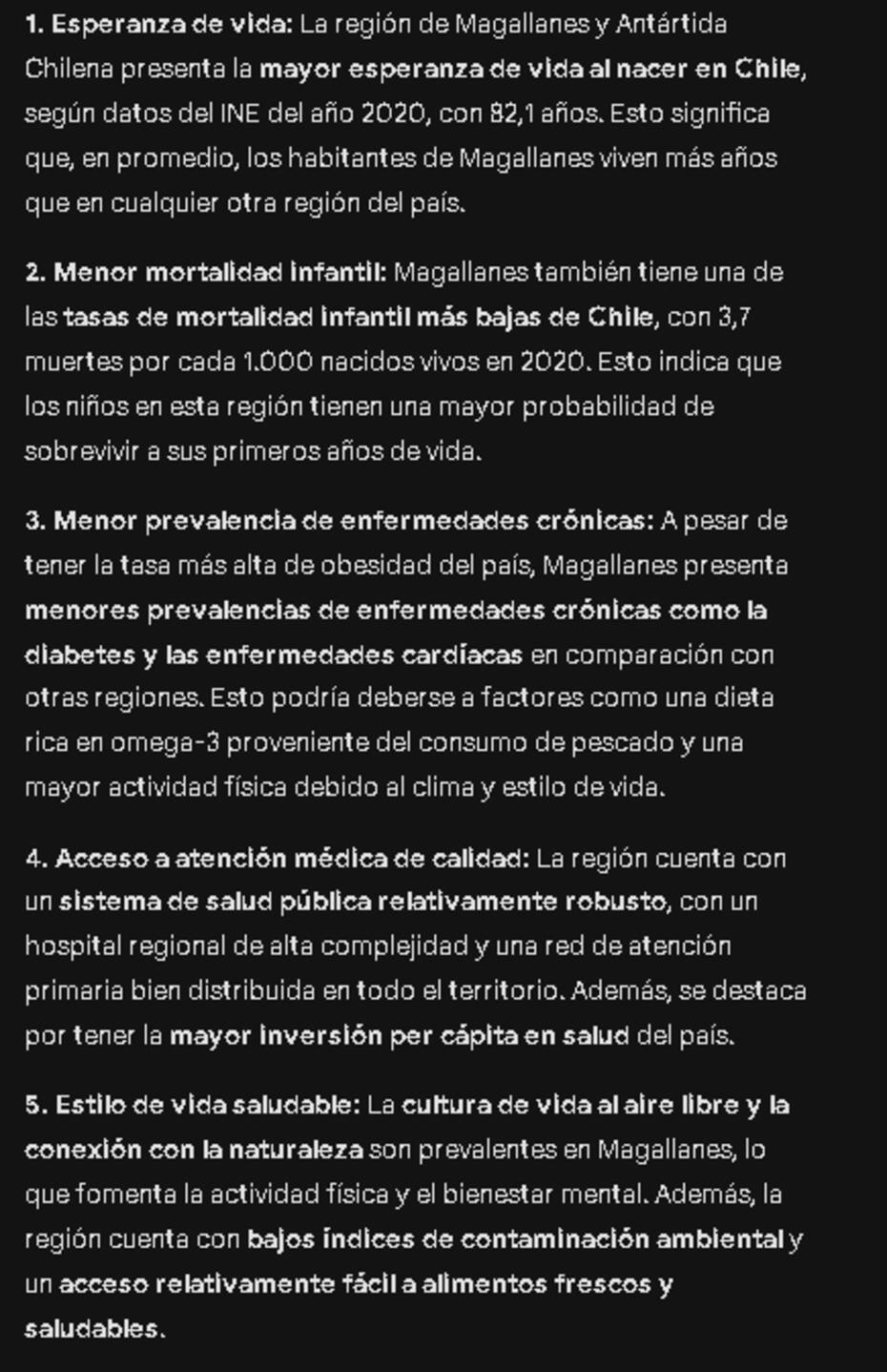 Parte de los argumentos dados por la inteligencia artificial.