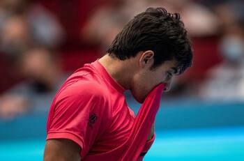 Cristian Garin cayó en segunda ronda del ATP de Viena ante Dominic Thiem