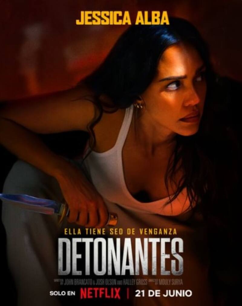 Jessica Alba regresa a la acción con "Detonantes". Créditos: Netflix