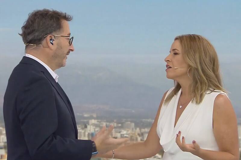 Los dos animadores tuvieron un fuerte debate.