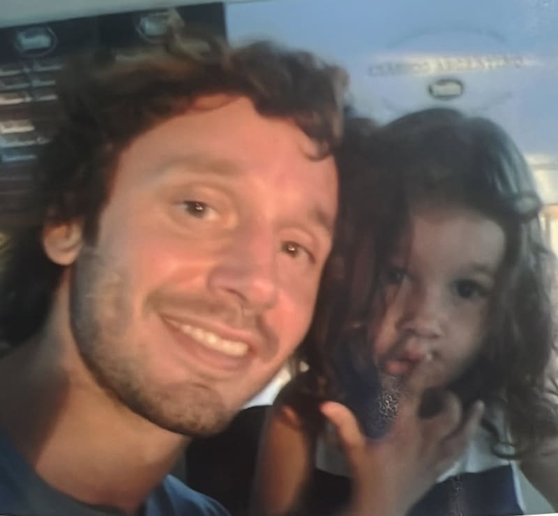 El actor recordó a su hija Blanca.