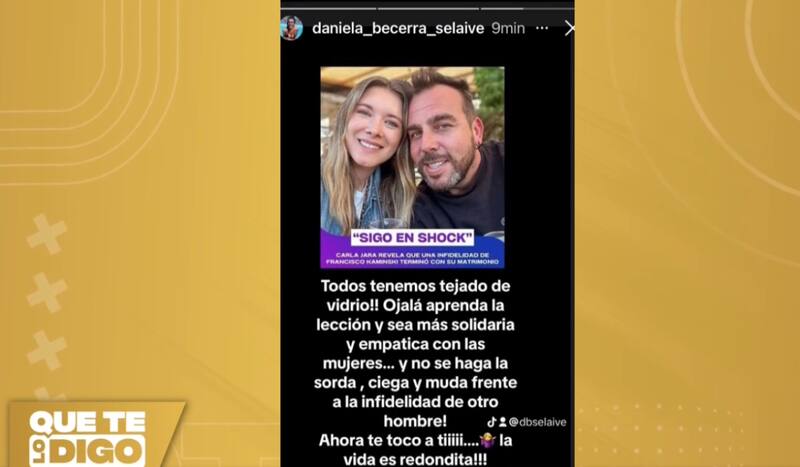 exconcuñada arremete contra Carla Jara.