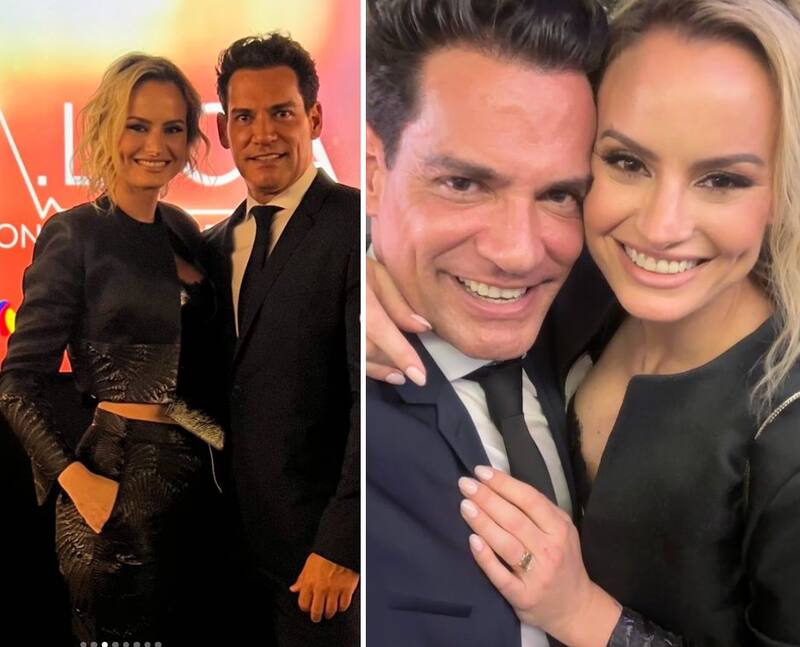 Cristián de la Fuente junto a Pía Marcollese. Créditos: Instagram