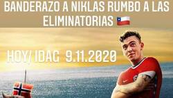 Como una estrella: Chilenos en Noruega realizan banderazo para despedir a Niklas Castro