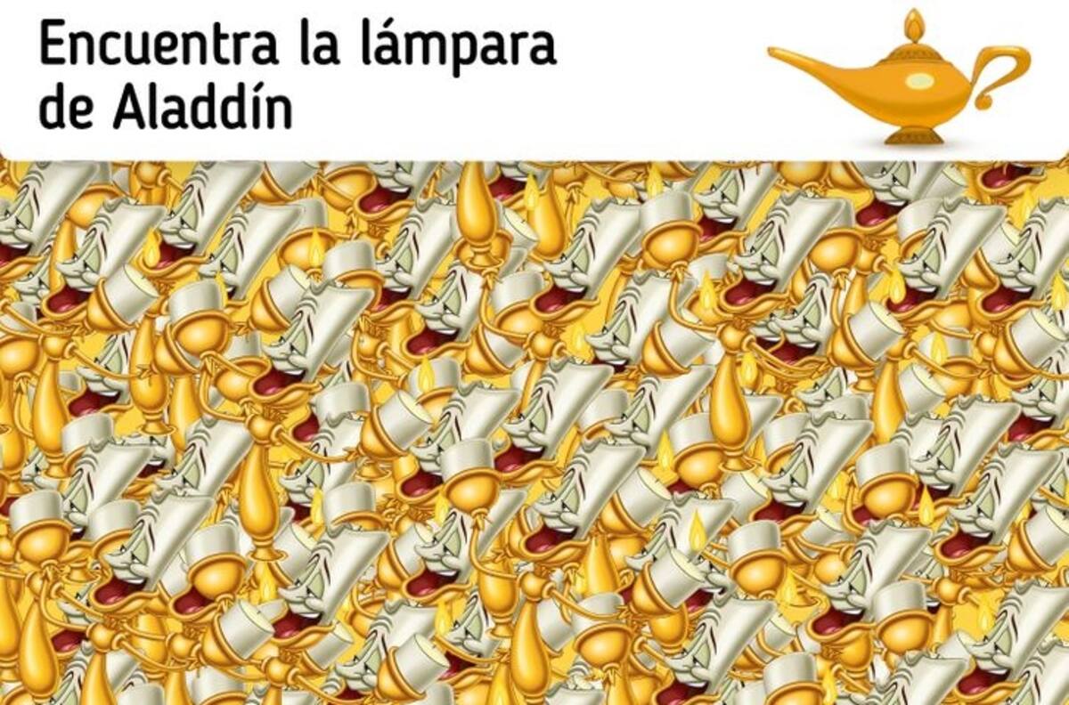 Acertijo visual: Encuentra la lámpara entre los candelabros en 20 segundos