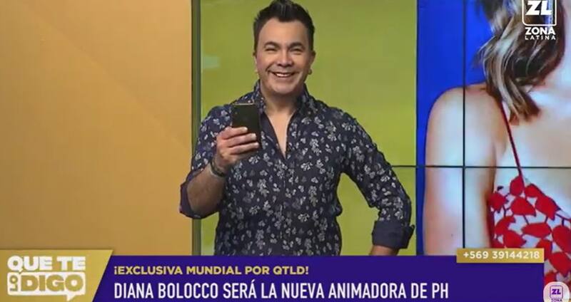 Luis Sandoval se contactó con Diana Bolocco. Créditos: Pantallazo Zona Latina