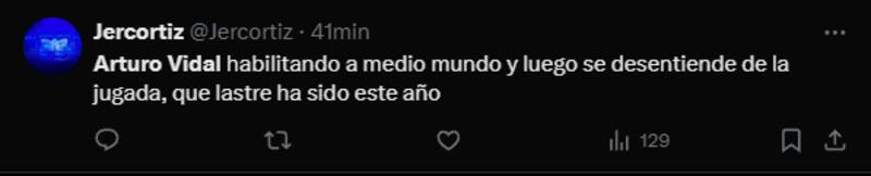 contra Arturo Vidal.