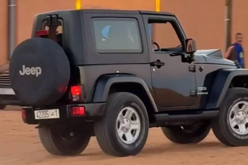El inusual Jeep Wrangler / Fotos: instagram @saberdrives