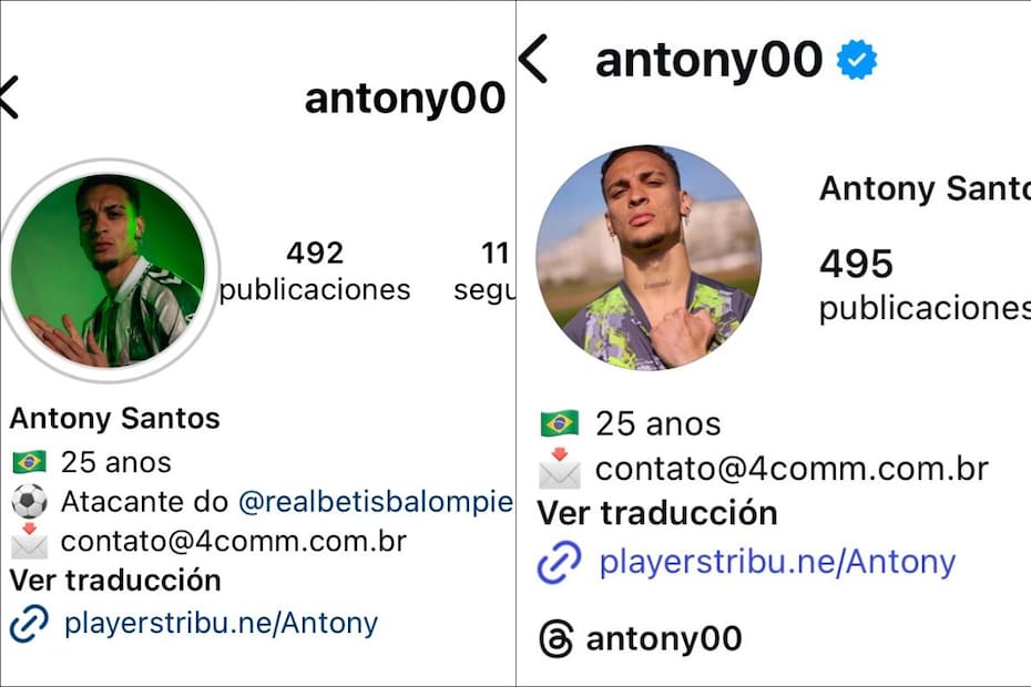 Antony en Instagram.