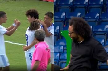 VIDEO | Celebró a lo CR7: Hijo de Marcelo anota un golazo y desata el festejo de su padre