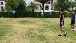 Rivaldo no lo pasa bien en la cuarentena y perdió un desafío ante su hijo