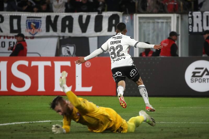 Gol de Lucas Cepeda para Colo Colo. Agencia Aton