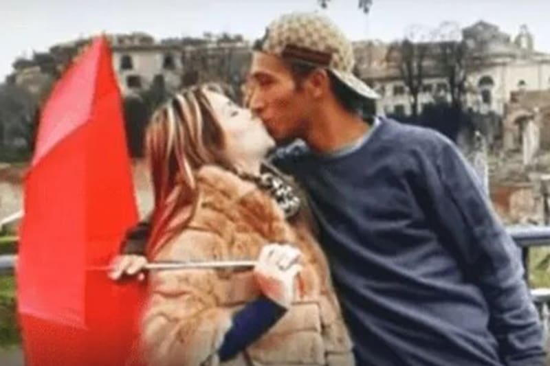 Kevin Olguín y su novia Ámbar en Europa. Créditos: Facebook.