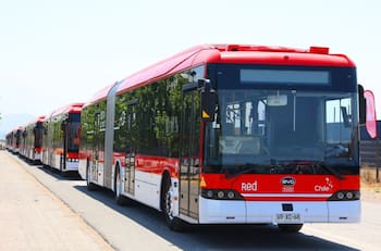 Así serán los nuevos buses ecológicos de Red Movilidad que comenzarán a circular esta semana por Santiago