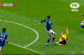 El hermano de Eden Hazard se lució con un túnel y lo derribaron