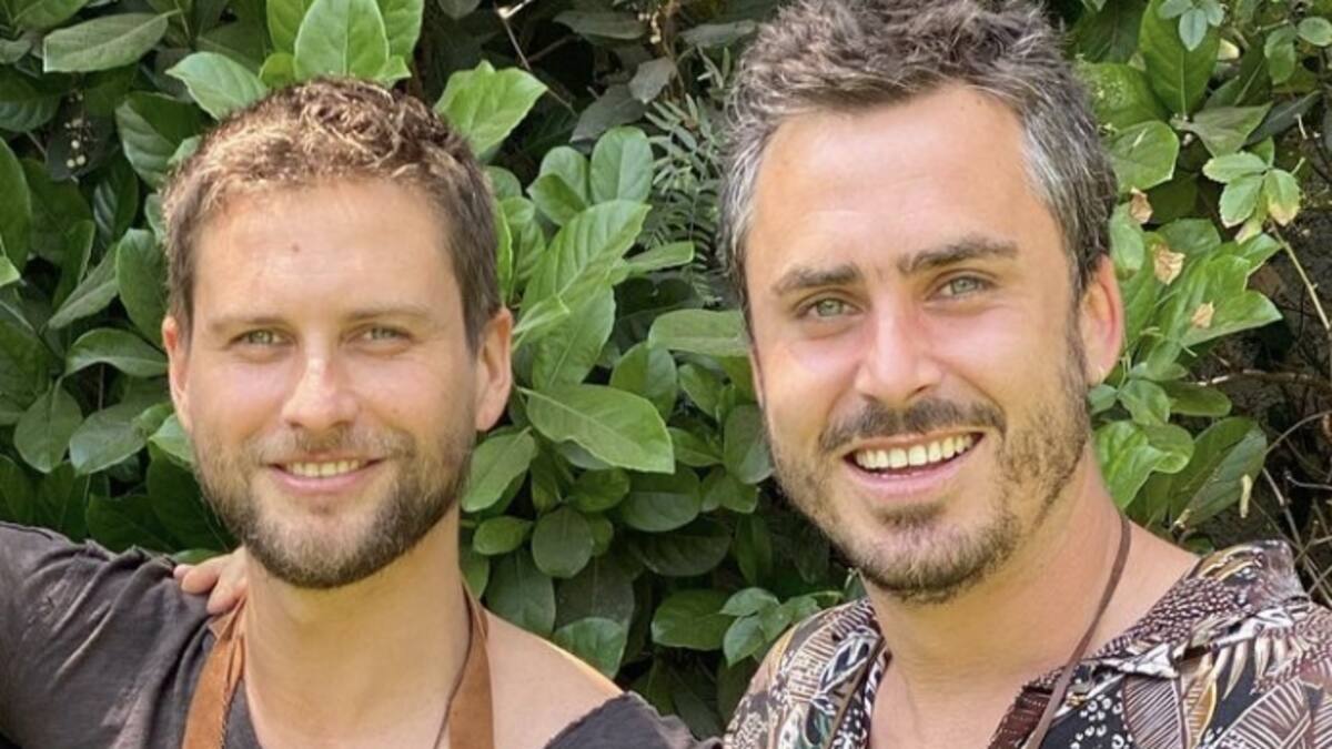 Disfrutando un día de piscina: Jean Philippe Cretton compartió una antigua fotografía junto a Nicolás Oyarzún