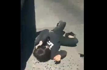 Roberto Belmar sufrió golpiza a las afueras del Centro de Justicia