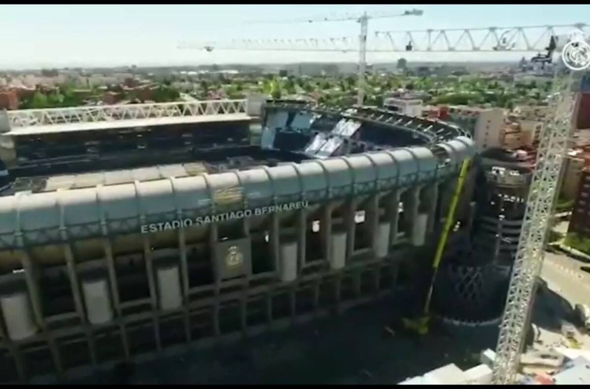 Revelan nuevas imágenes de la remodelación del Santiago Bernabéu