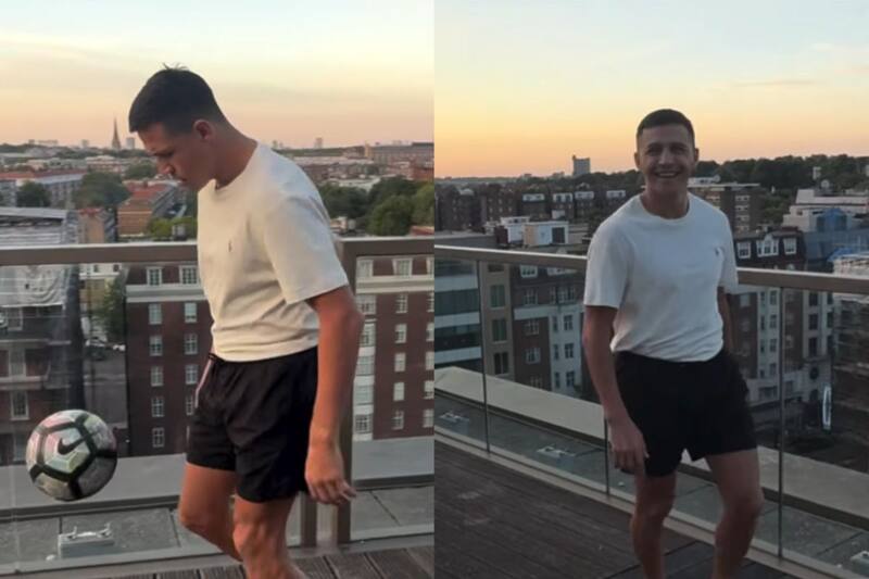 Entrenando en Londres.