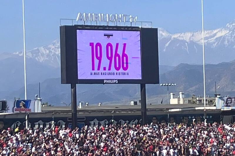 Colo Colo congregó 19.966 personas ante la U en noviembre de 2023