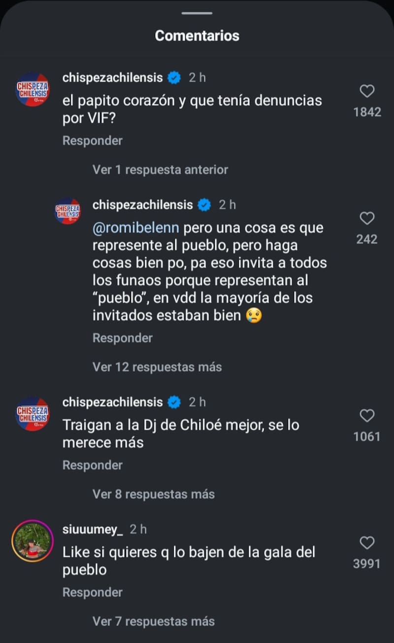 La influencer fue cuestionada por invitar a Sebastián Ramírez. Créditos: Instagram.