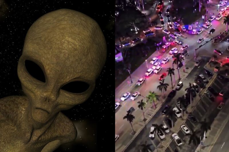 Supuestos aliens en Miami causan pánico entre las personas.