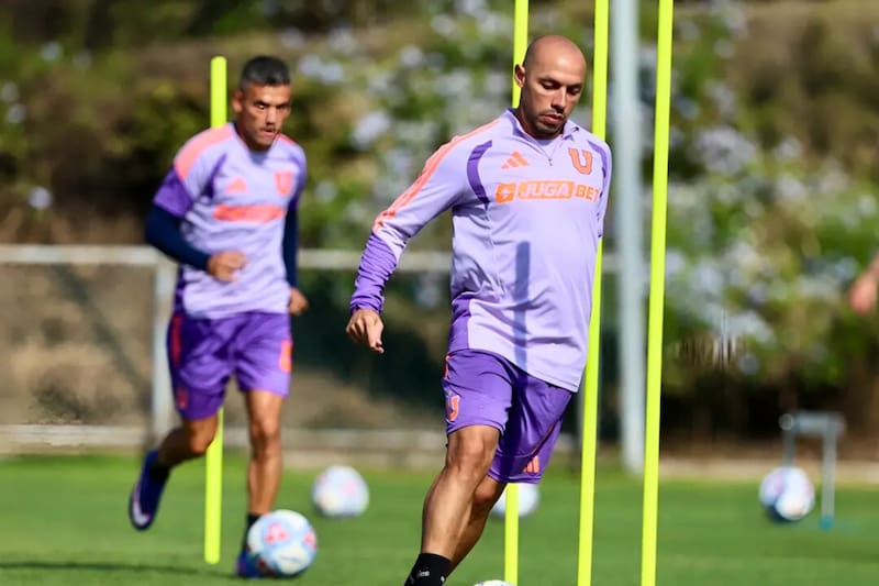 Marcelo Díaz retornará a las citaciones en los azules. Foto: Prensa U. de Chile.