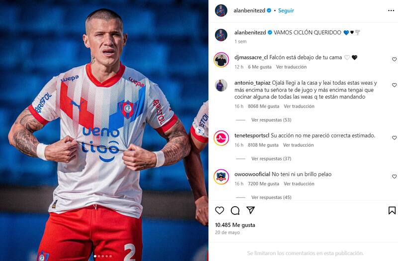 Los comentarios que recibió Alan Benítez tras pegarle feroz patada a Maxi Falcón en Copa Libertadores