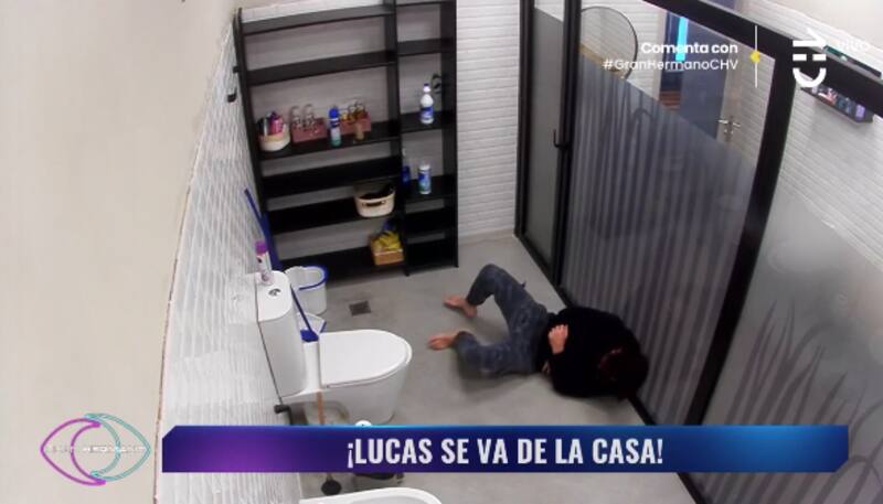 Lucas Crespo muy afectado por la petición de su salida de "Gran Hermano" Chile. Foto: CHV.
