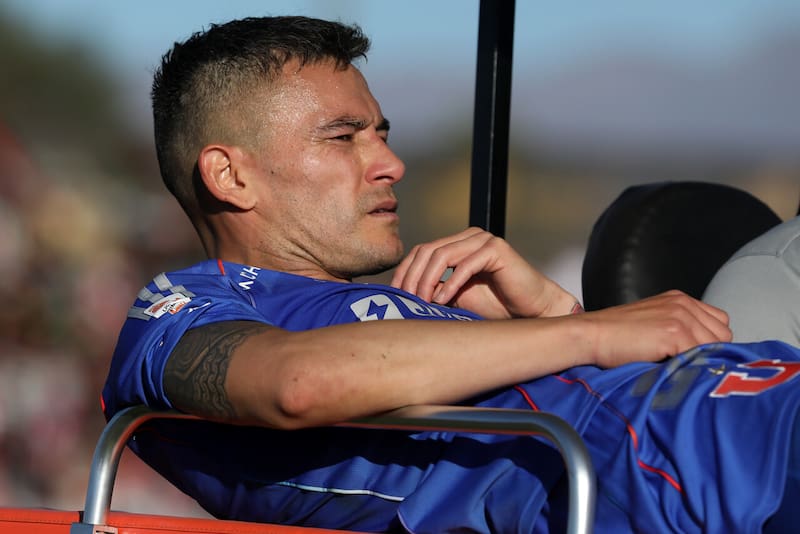 Sufre un desgarro. Foto: Agencia Aton.