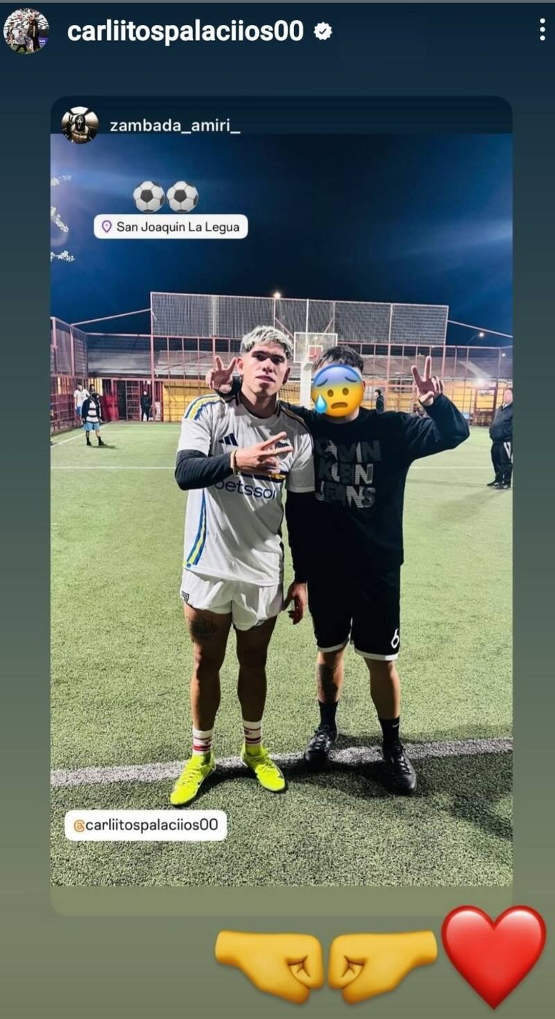 La foto que subió Carlos Palacios a su cuenta de Instagram