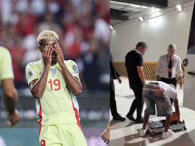 VIDEO | El tremendo problema que tuvo Lamine Yamal a la salida del estadio en Turquía