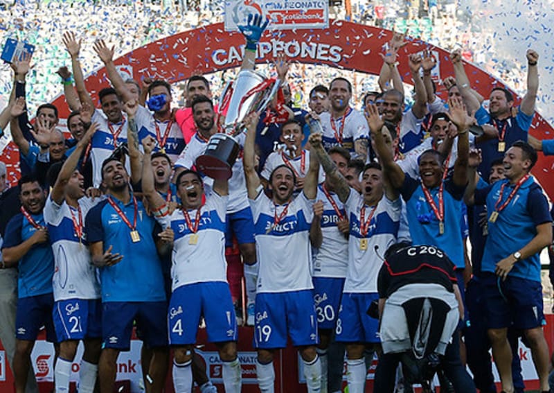 Los Cruzados campeonando el año 2018.