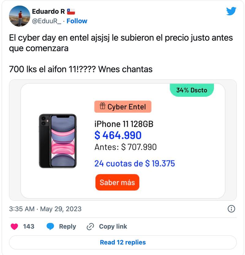CyberDay 2023: Los precios de teléfonos han generado molestia.