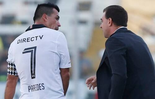 Esteban Paredes y Pablo Guede en Colo Colo.