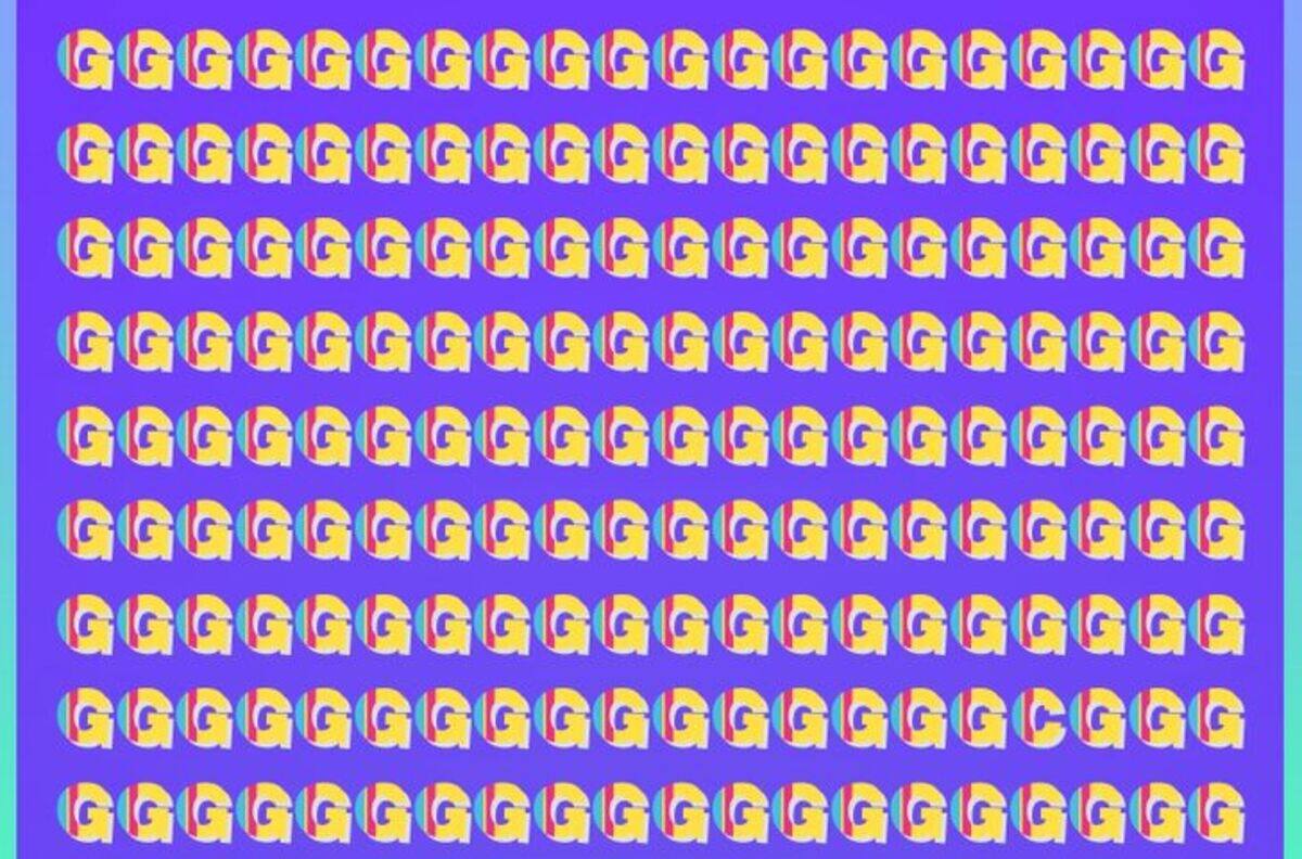 Test Visual: ¿Puedes encontrar la letra diferente a la G en la imagen en solo 8 segundos?
