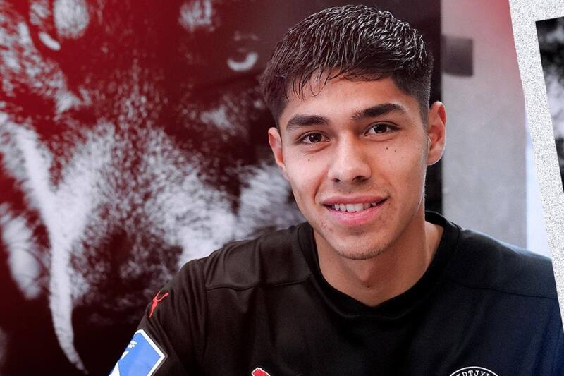 Darío Osorio en su presentación en Midtjylland.