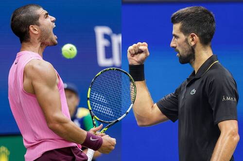 US Open: Novak Djokovic y Carlos Alcaraz se instalan en semifinales
