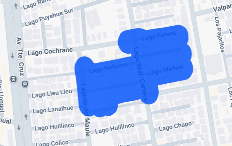 El corte de luz está programado para un sector cercano a la estación de Metro Laguna Sur. Foto: Enel.