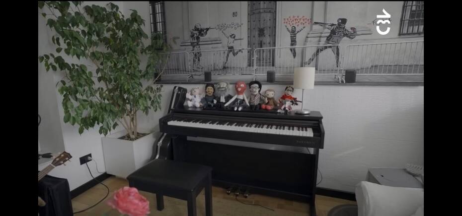 El piano y sus guardianes.