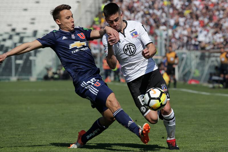 Damián Pérez con la camiseta de Colo Colo. Foto: Agencia Aton