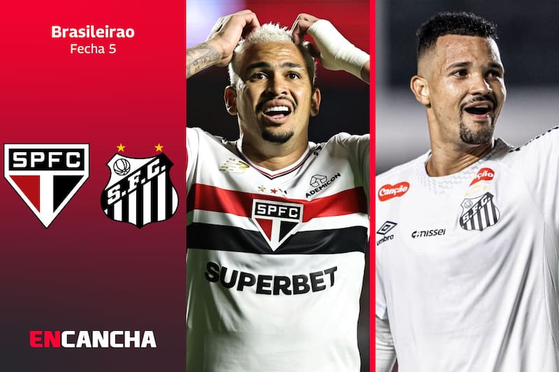 por la fecha 5 del Brasileirao. Foto: EFE y RRSS de Santos FC.