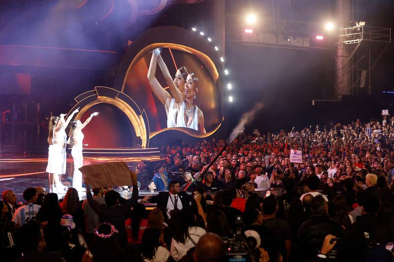 Vina del Mar, 1 de marzo de 2024.
Maria Becerra se presenta durante la ultima noche del Festival de Vina 2024.
Raul Zamora/Aton Chile