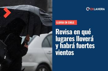 ¿Lloverá hoy? | Revisa dónde caerán precipitaciones este domingo 19 de junio en Chile