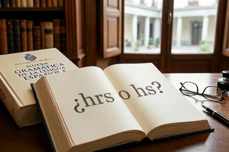 La academia explicó cuál es la forma correcta de escribir la palabra "horas". Foto: IA Google Gemini.