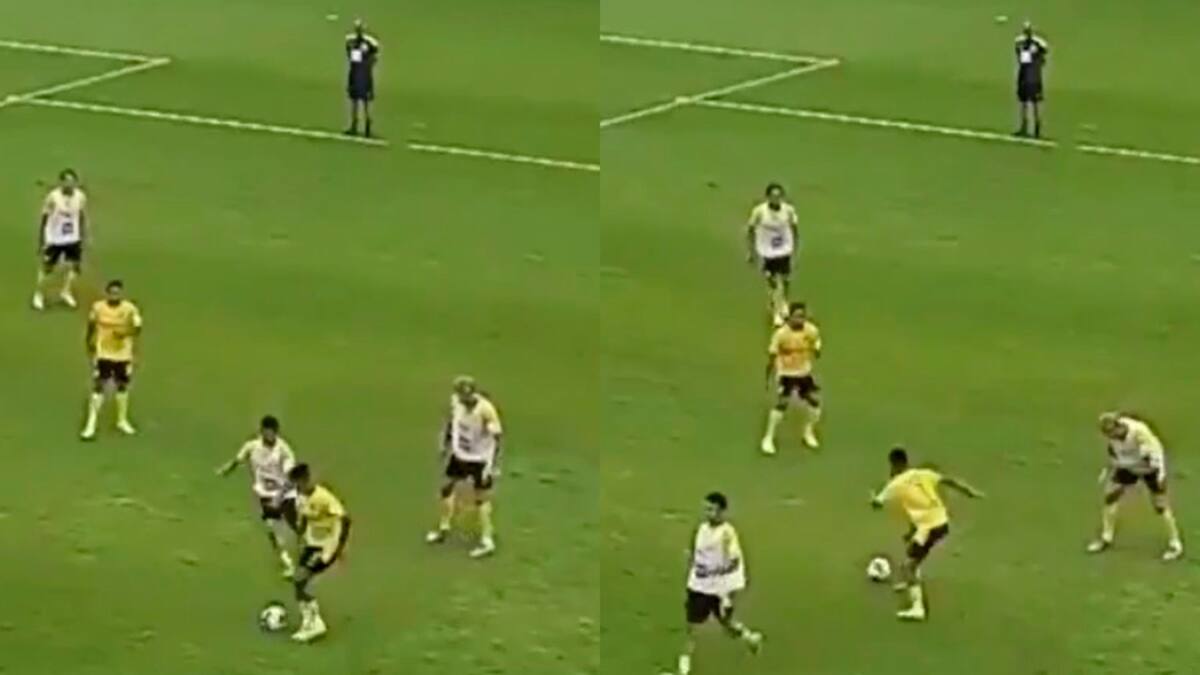 El genial túnel de Jadon Sancho que dejó en ridículo a su compañero