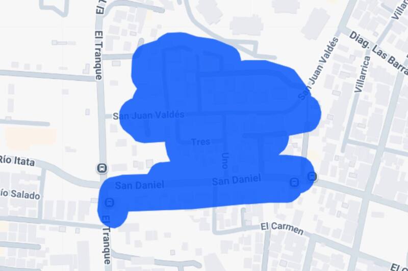 Este sector de la comuna se verá afectado este lunes 3 de noviembre.
Créditos: Enel.