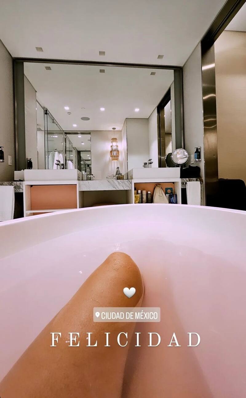 Disfruto de las instalación de su habitación / Instagram