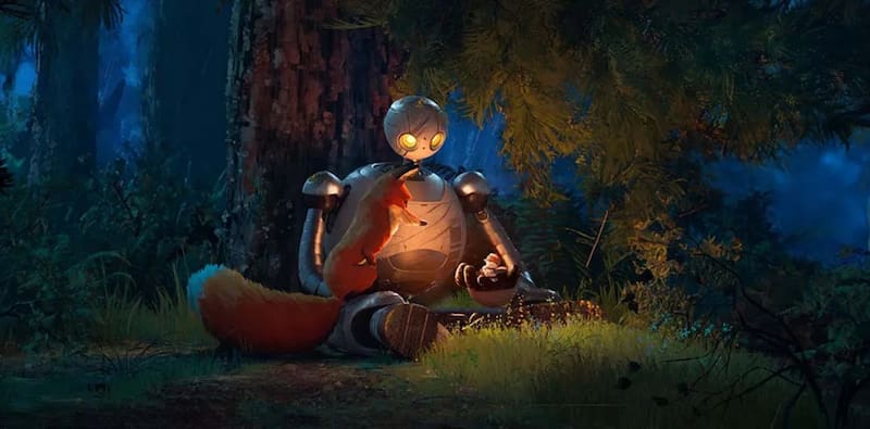 busca mostrarte una emocionante historia entre una robot y un animal.